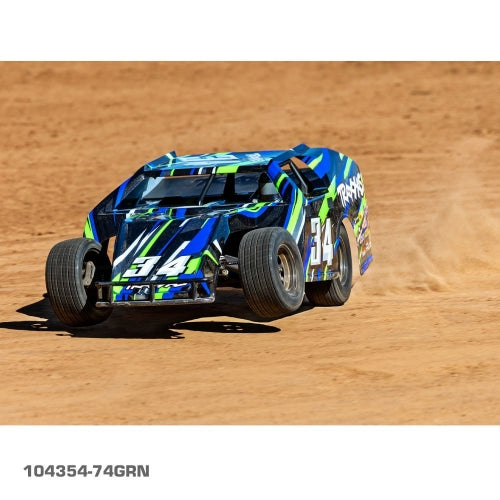 TRAXXAS SLASH MODIFIED DIRT OVAL RACER (BL-2S) - GREEN