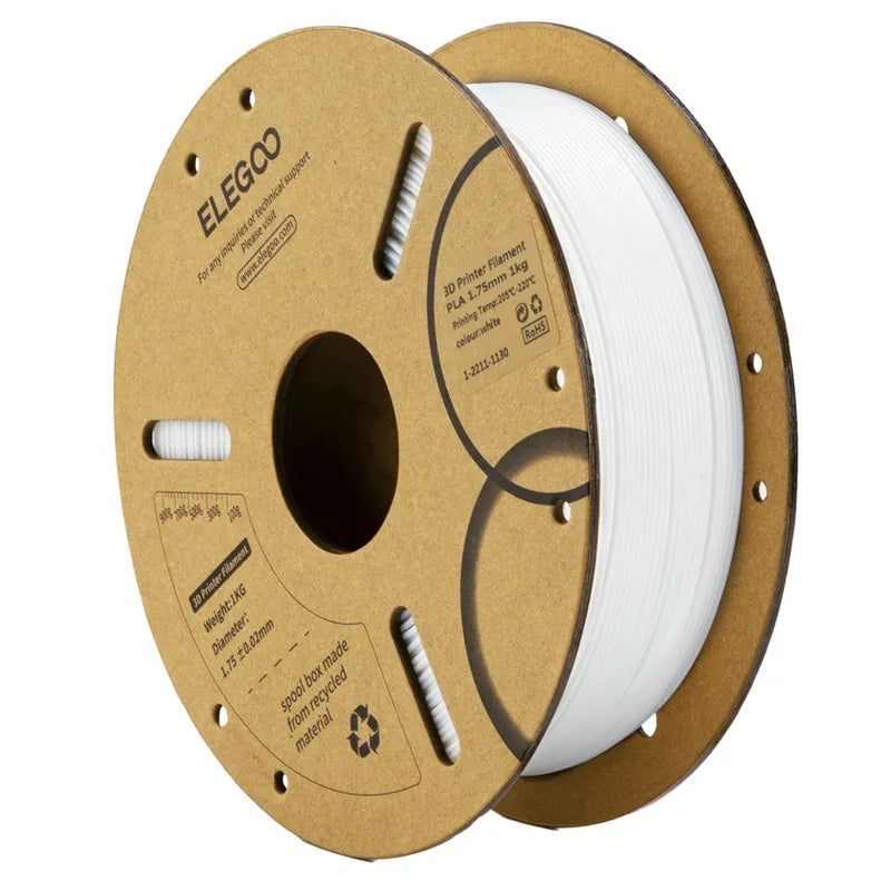 FILAMENT PLA WHT 1.75MM 1KG RL