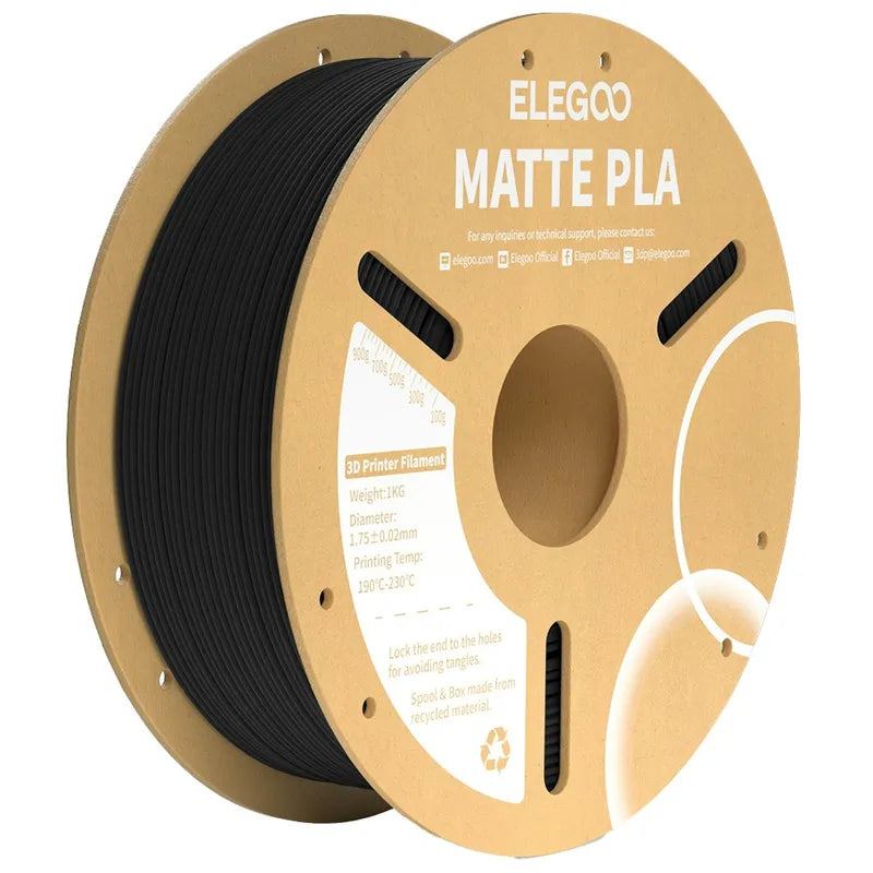 FILAMENT PLA MATTE BLK 1.75MM RL