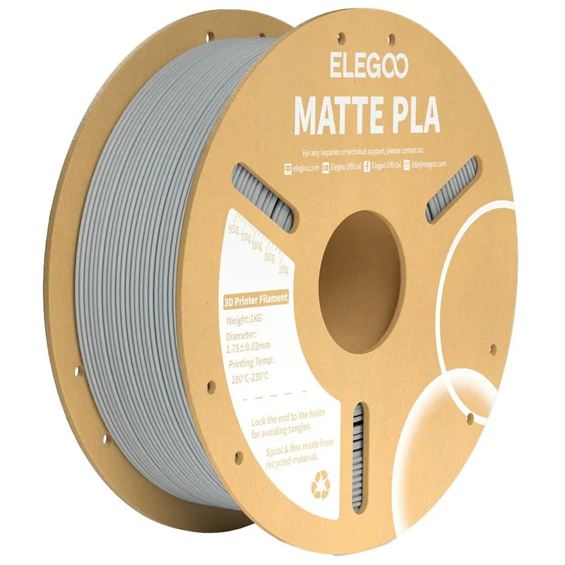 FILAMENT PLA MATTE S/GRY 1.75MM RL