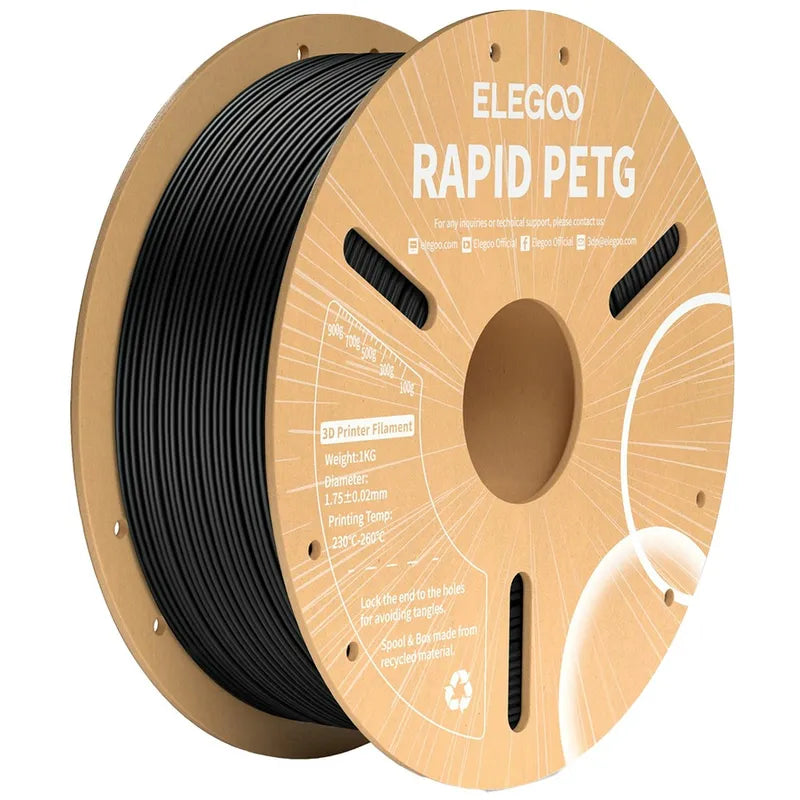 FILAMENT PETG RAPID BLK 1.75MM 1KG RL