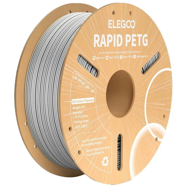 FILAMENT PETG RAPID S/GRY 1.75MM 1KG RL